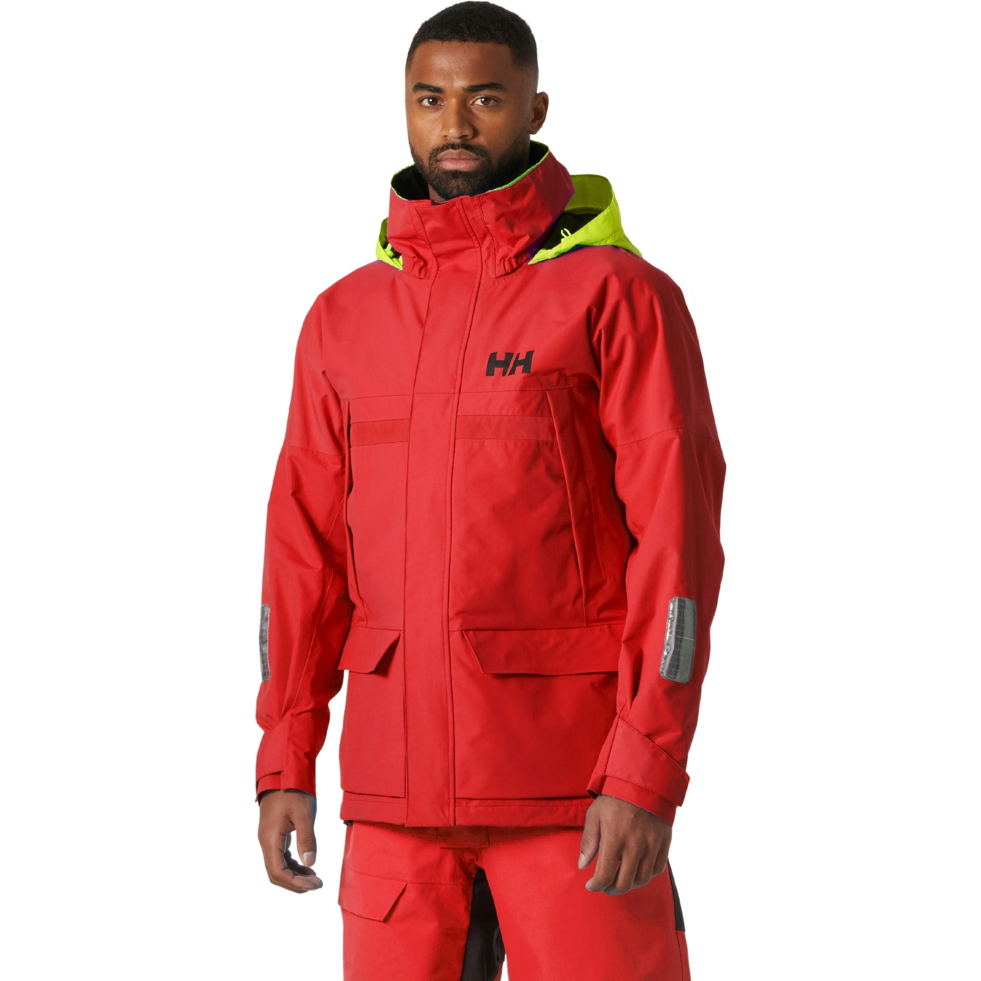 2026 Helly Hansen Hombres Pier 4.0 Chaqueta 34484 - Alert Red
